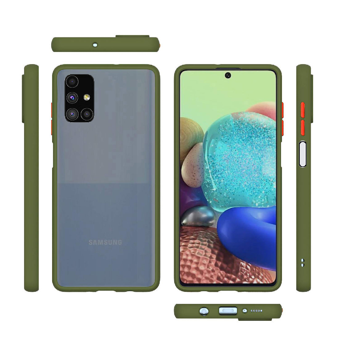 Smoke Back Case Cover for Samsung Galaxy M51 4G