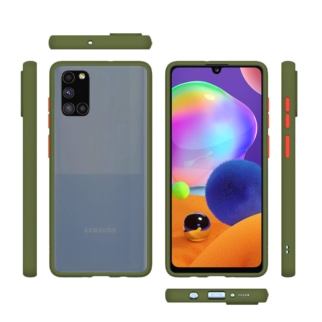 Smoke Back Case Cover for Samsung Galaxy A31 4G