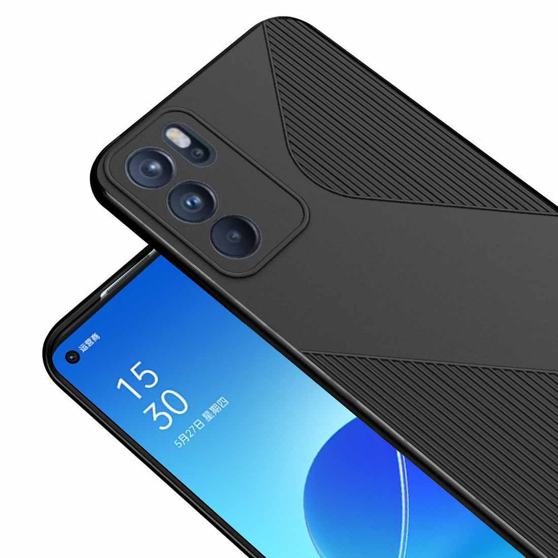 S-Style Matte TPU Back Cover for Oppo Reno6 5G