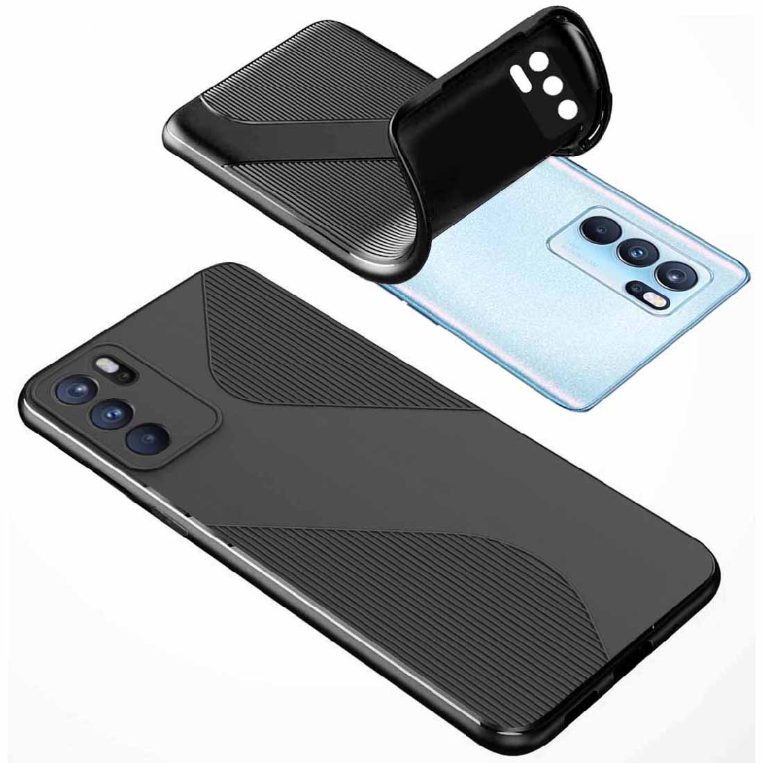 S-Style Matte TPU Back Cover for Oppo Reno6 5G