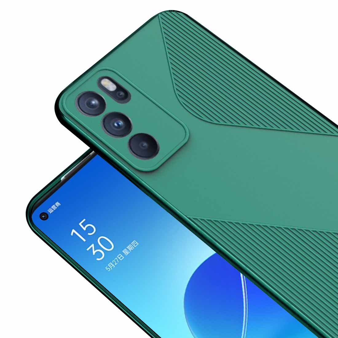 S-Style Matte TPU Back Cover for Oppo Reno6 5G