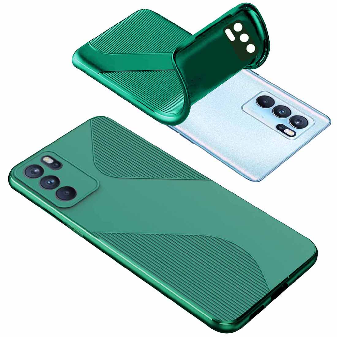 S-Style Matte TPU Back Cover for Oppo Reno6 5G