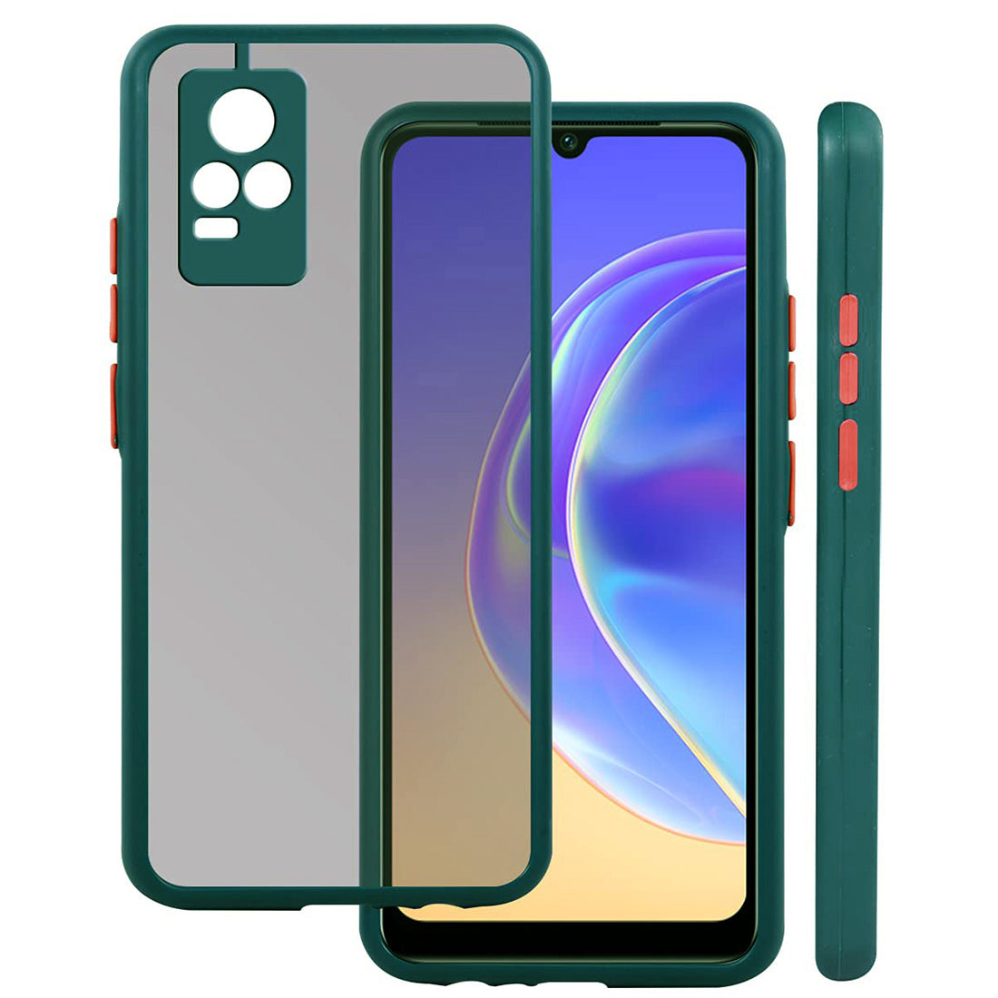 Smoke Back Case Cover for Vivo Y73 4G