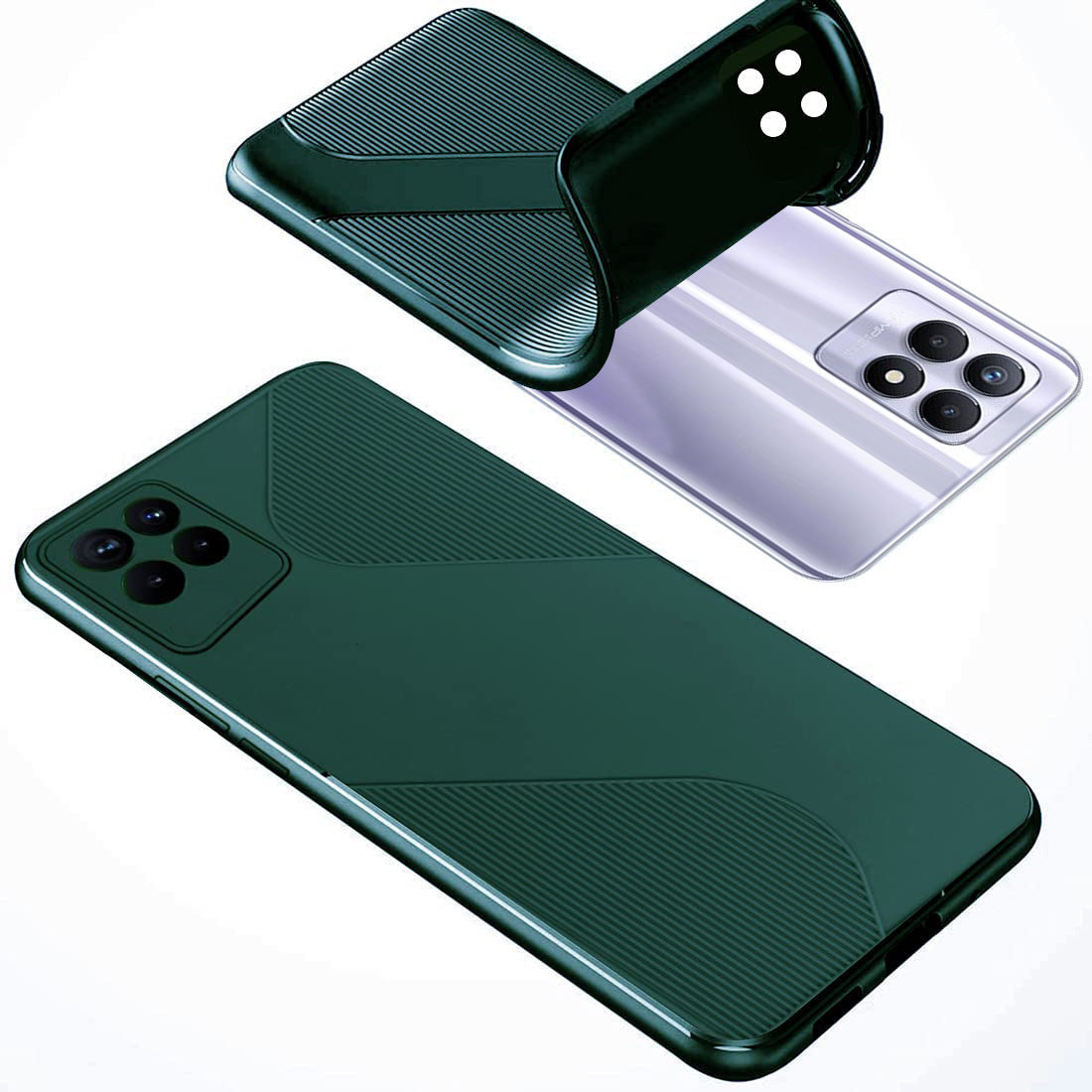 S-Style Matte TPU Back Cover for Realme 8i