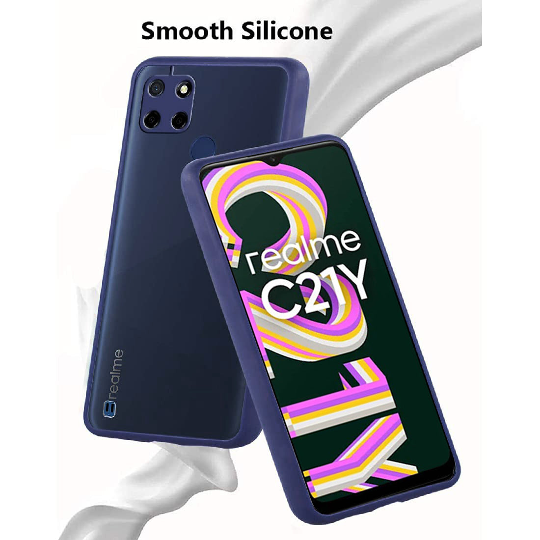 Smoke Back Case Cover for Realme C21Y