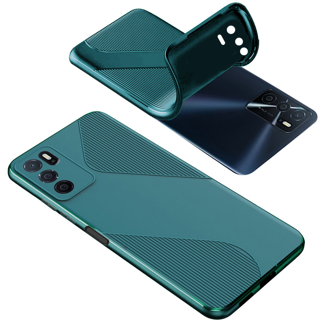 S-Style Matte TPU Back Cover for Oppo A16