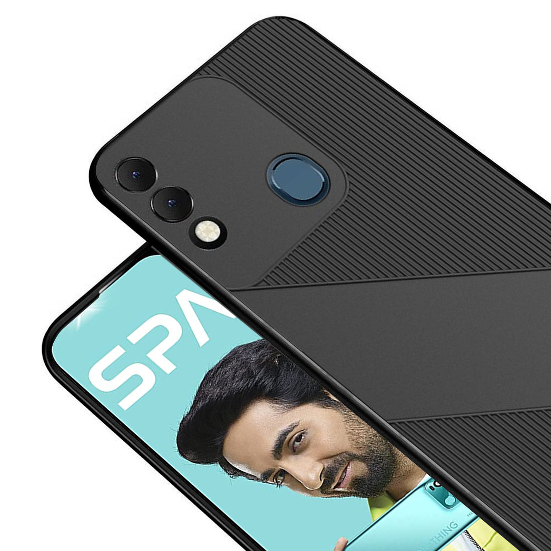 S-Style Matte TPU Back Cover for Tecno Spark 8