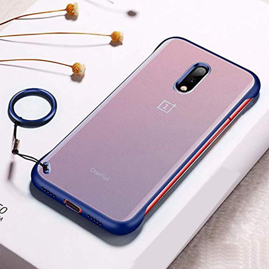 Frameless Transparent Hard PC Back Cover for Realme X