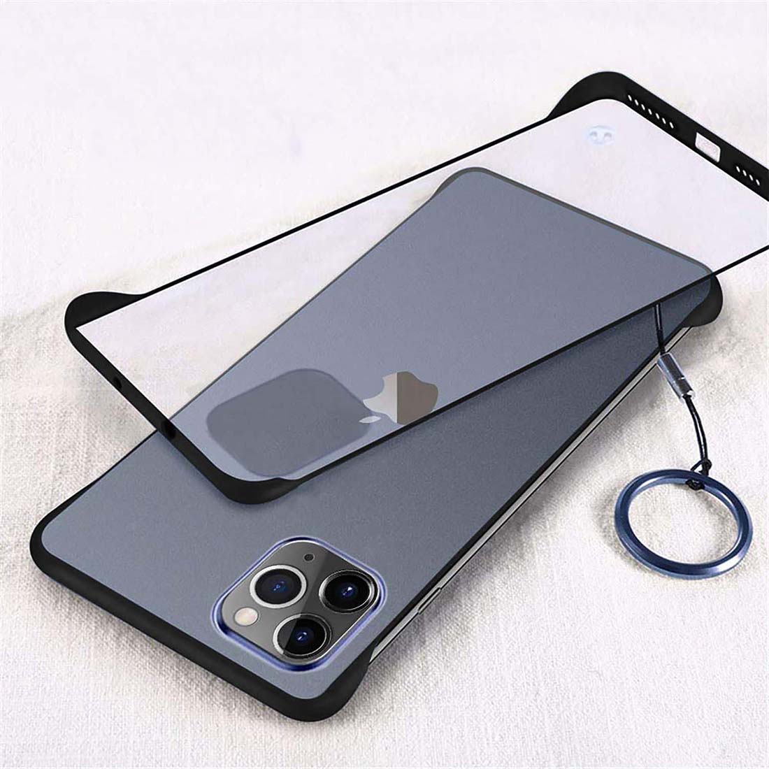 Frameless Transparent Hard PC Back Cover for Apple iPhone 11 Pro Max