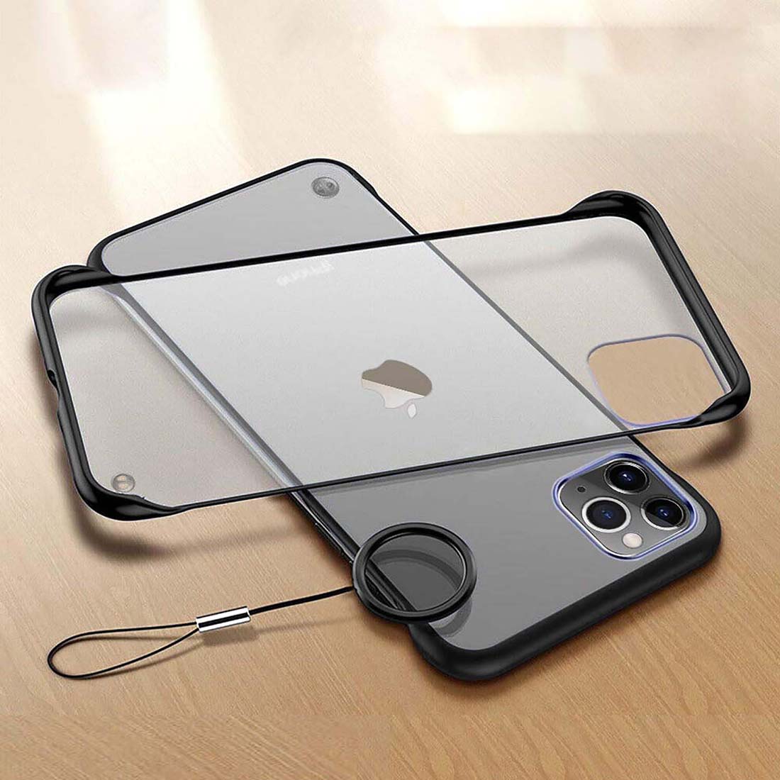 Frameless Transparent Hard PC Back Cover for Apple iPhone 11 Pro Max