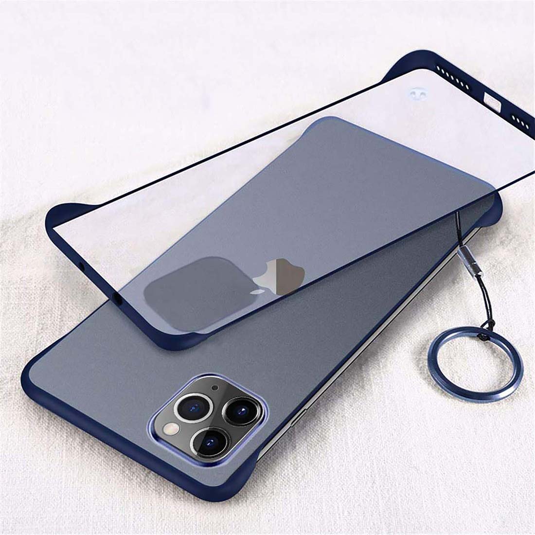 Frameless Transparent Hard PC Back Cover for Apple iPhone 11 Pro Max