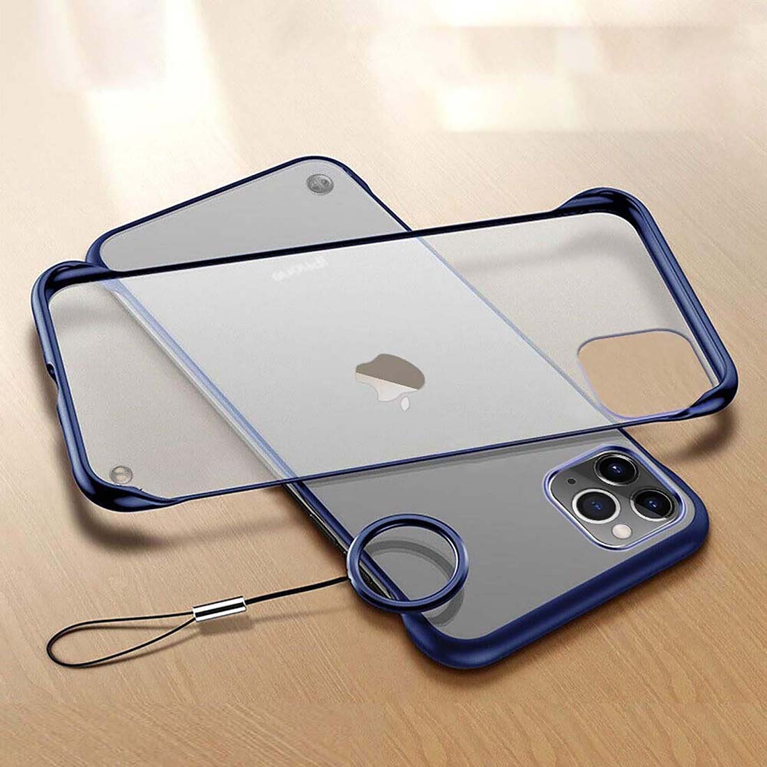 Frameless Transparent Hard PC Back Cover for Apple iPhone 11 Pro Max