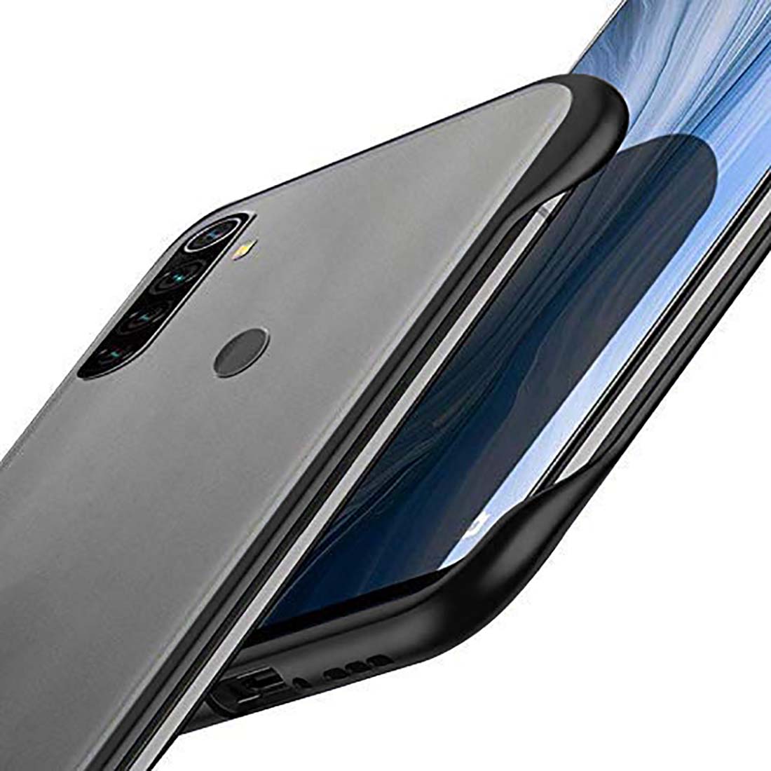 Frameless Transparent Hard PC Back Cover for Mi Redmi Note 8