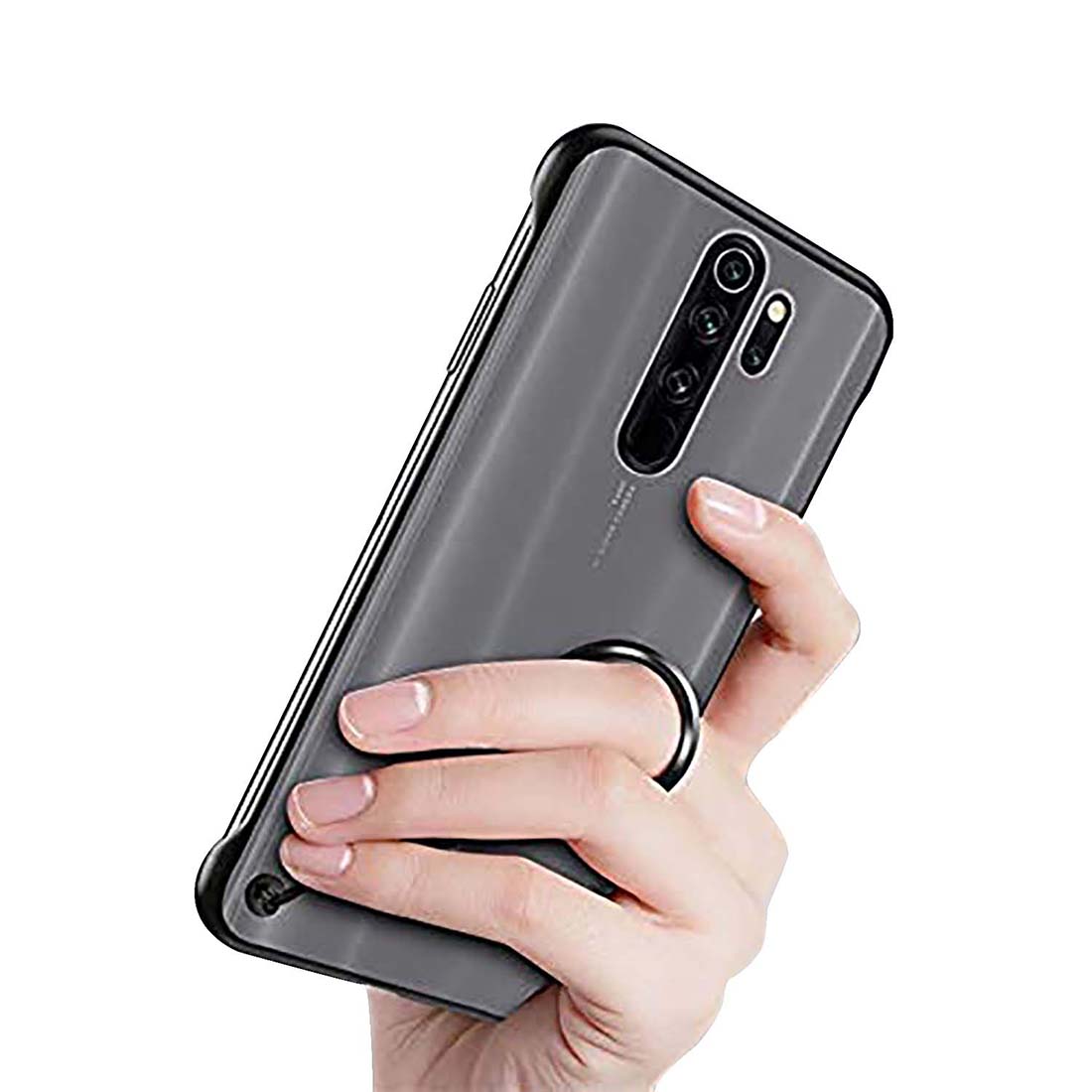 Frameless Transparent Hard PC Back Cover for Mi Redmi Note 8 Pro