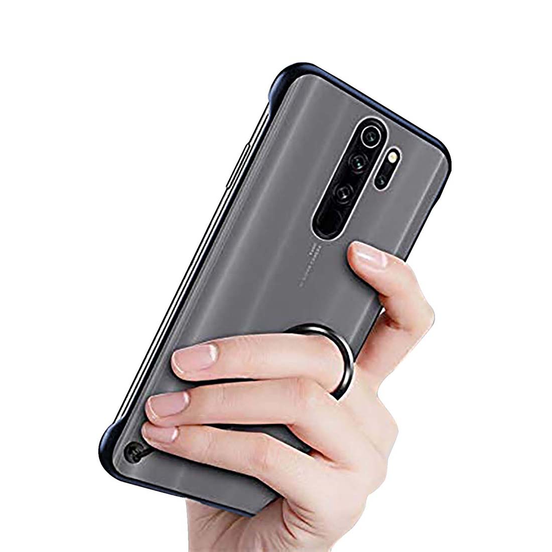 Frameless Transparent Hard PC Back Cover for Mi Redmi Note 8 Pro