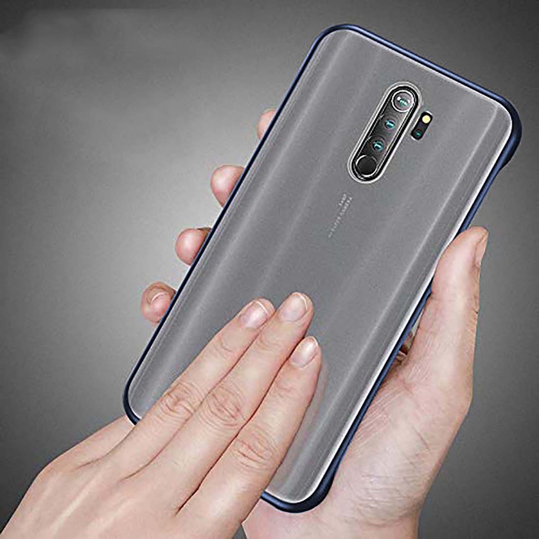 Frameless Transparent Hard PC Back Cover for Mi Redmi Note 8 Pro