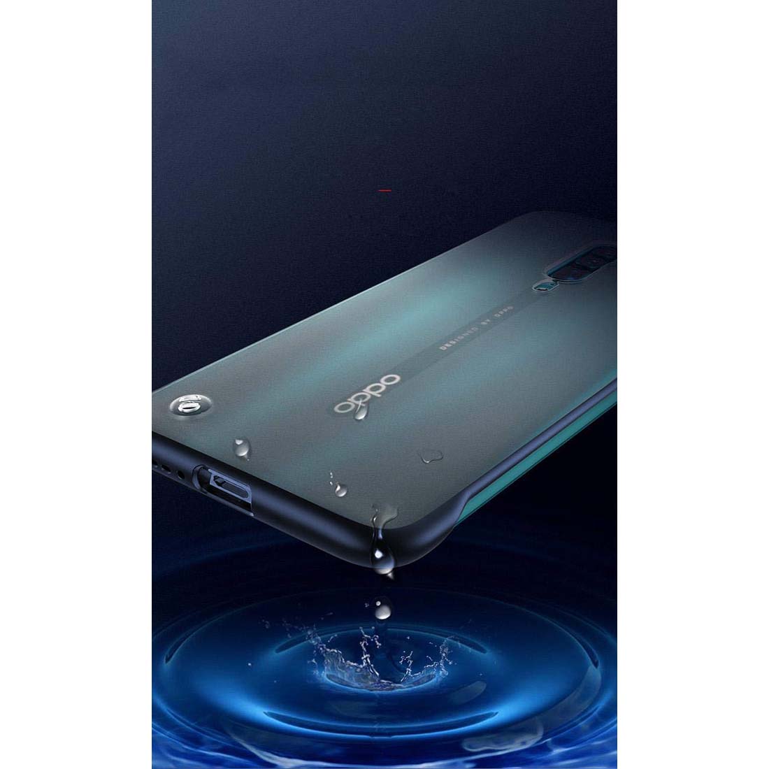 Frameless Transparent Hard PC Back Cover for Oppo Reno 2Z