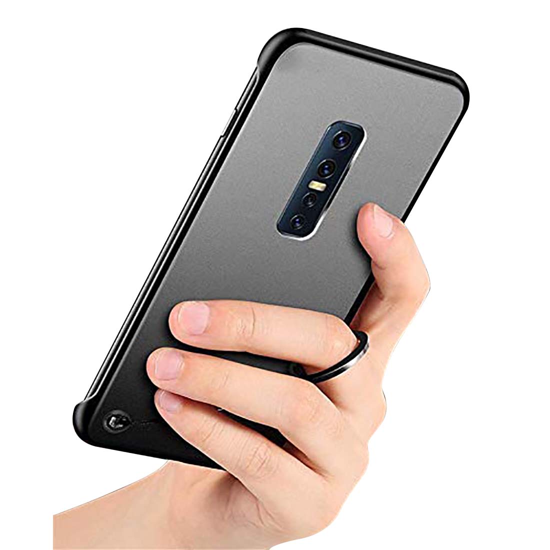 Frameless Transparent Hard PC Back Cover for Vivo V17 Pro
