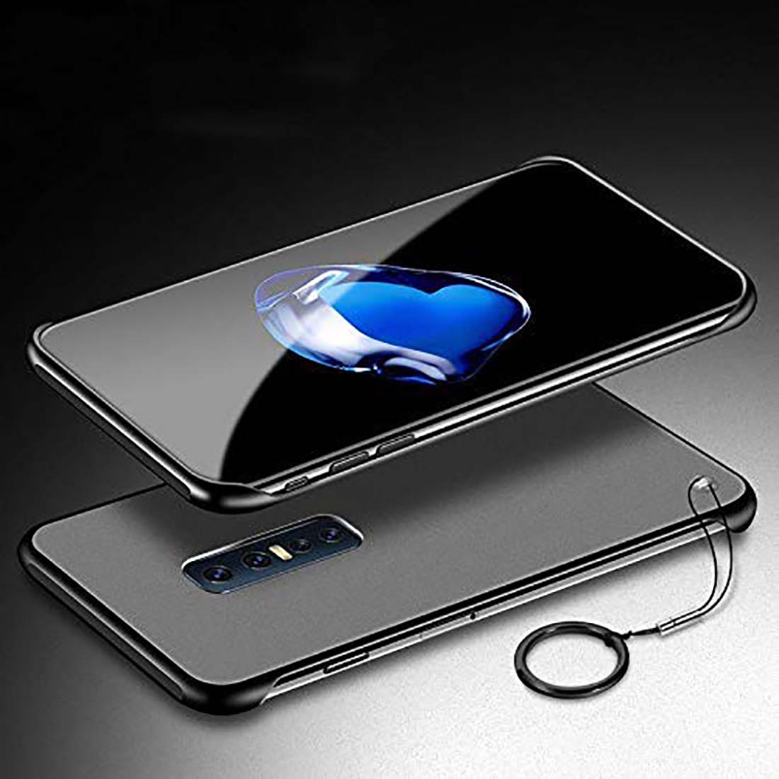 Frameless Transparent Hard PC Back Cover for Vivo V17 Pro