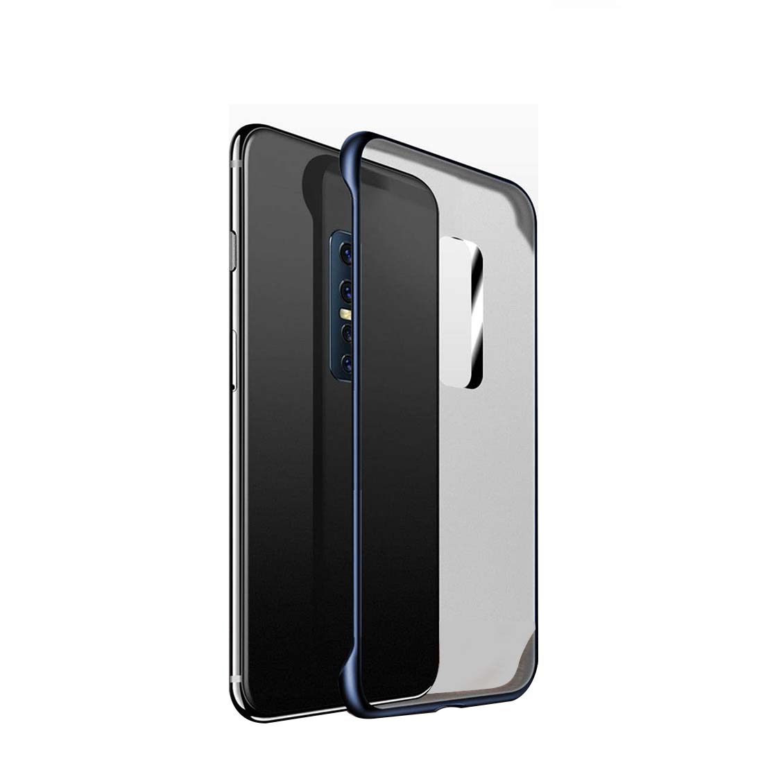 Frameless Transparent Hard PC Back Cover for Vivo V17 Pro