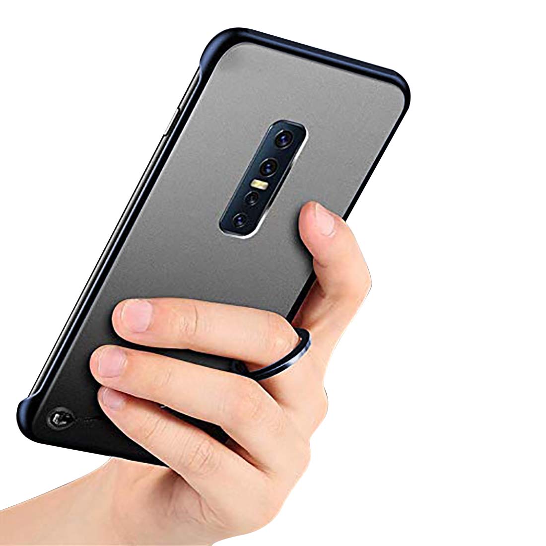Frameless Transparent Hard PC Back Cover for Vivo V17 Pro