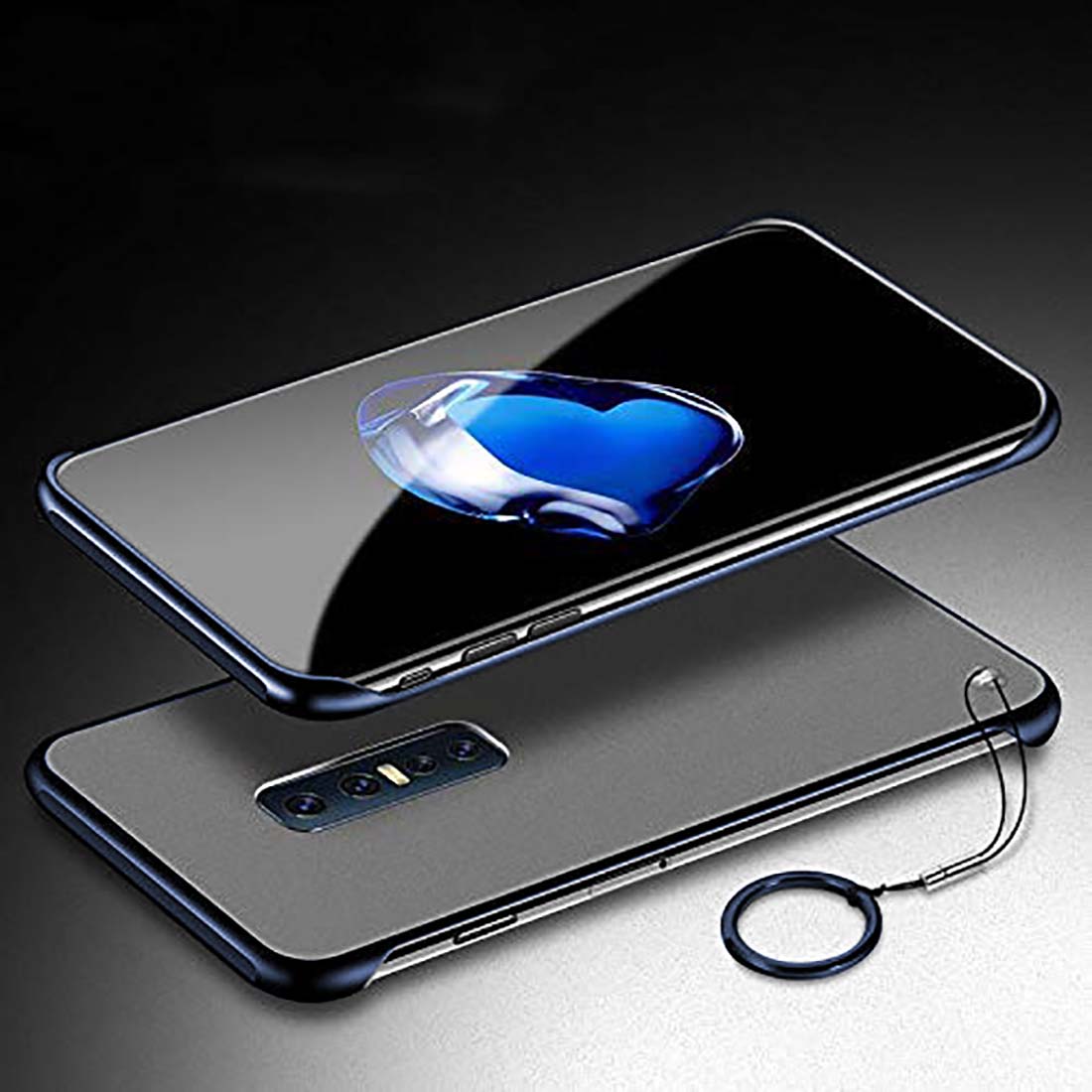 Frameless Transparent Hard PC Back Cover for Vivo V17 Pro