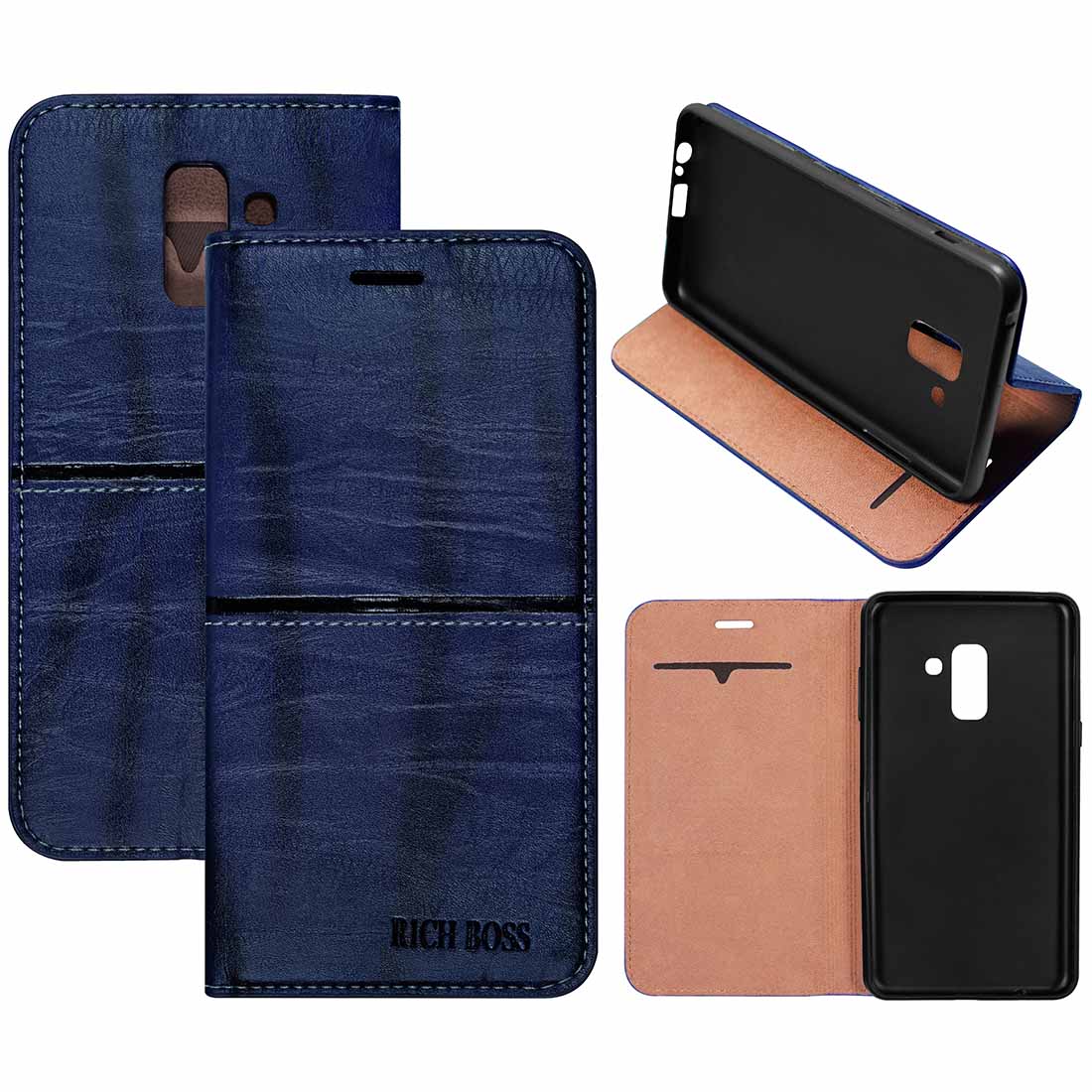 Kickstand Flip Cover for Samsung Galaxy A6 Plus (2018)