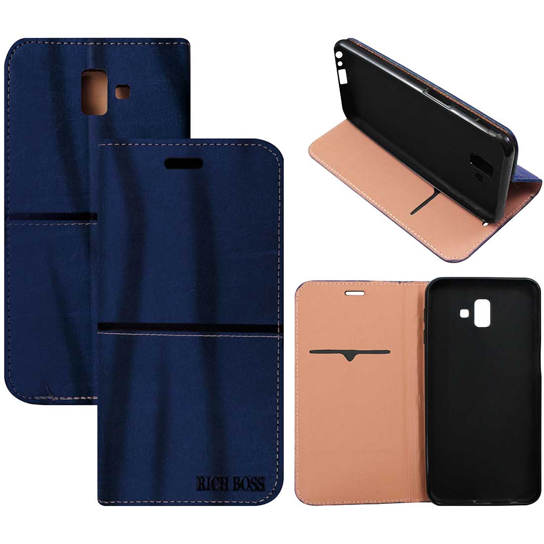 Kickstand Flip Cover for Samsung Galaxy J6 Plus