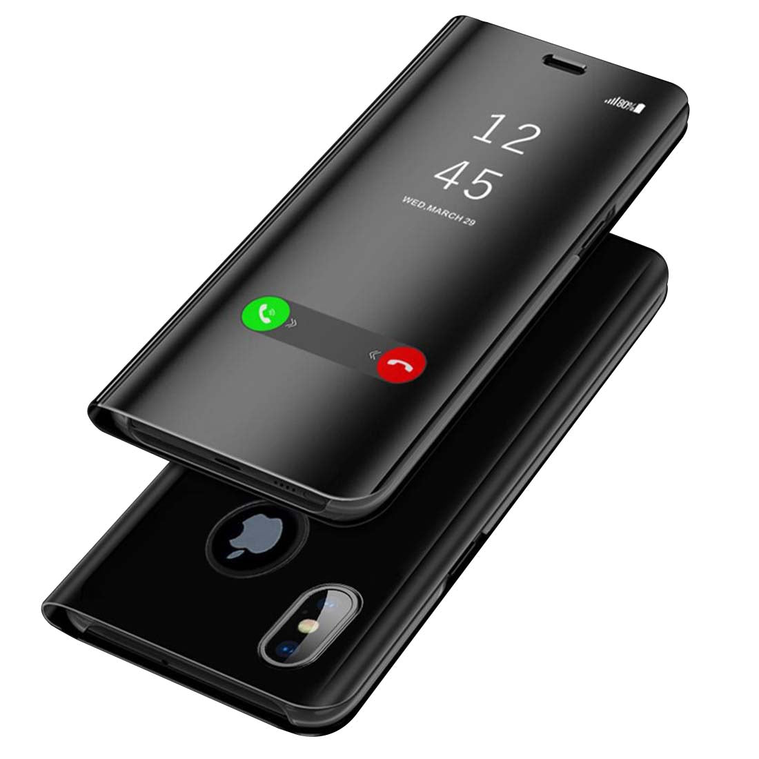 Mirror Flip Cover for Apple iPhone SX Max