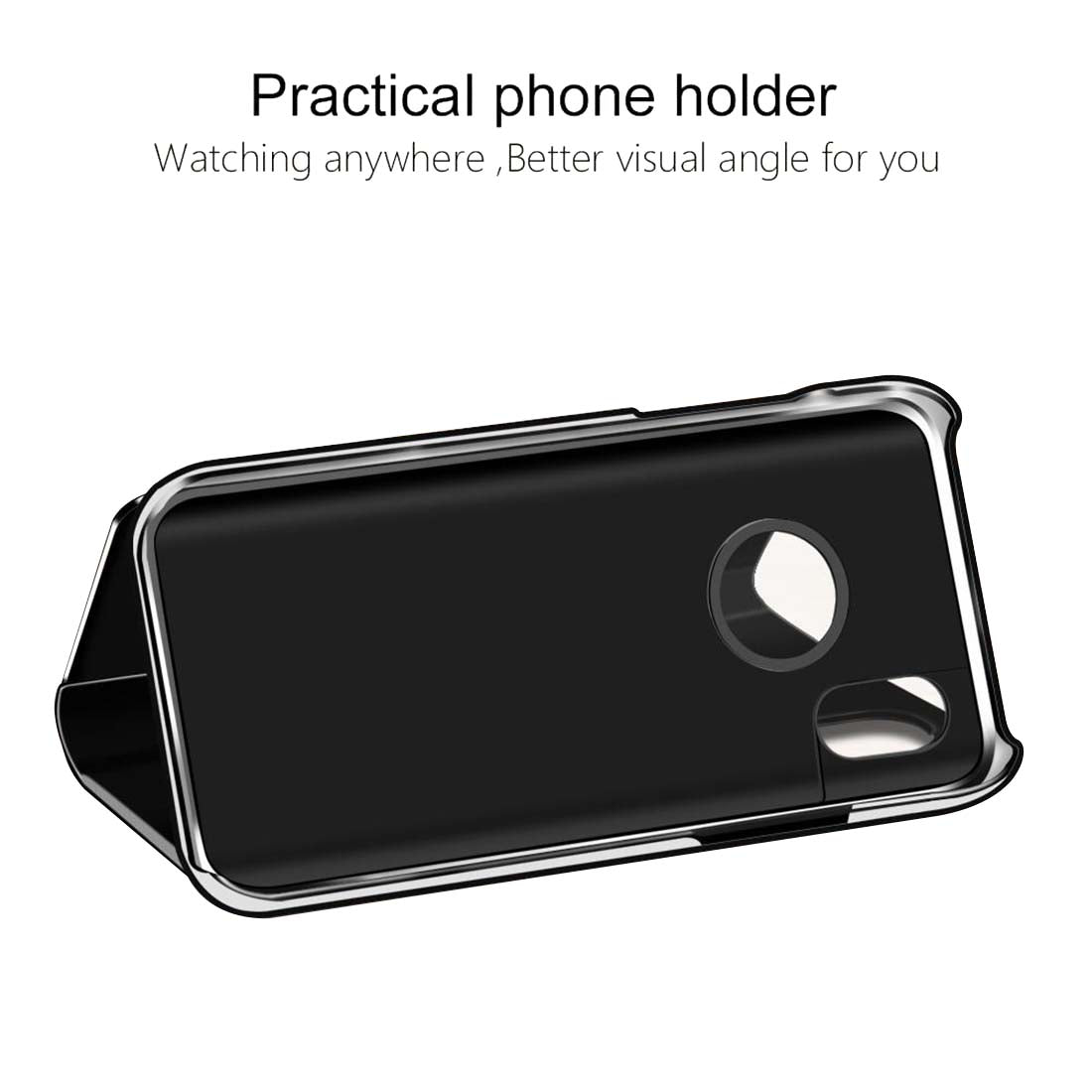 Mirror Flip Cover for Apple iPhone SX Max