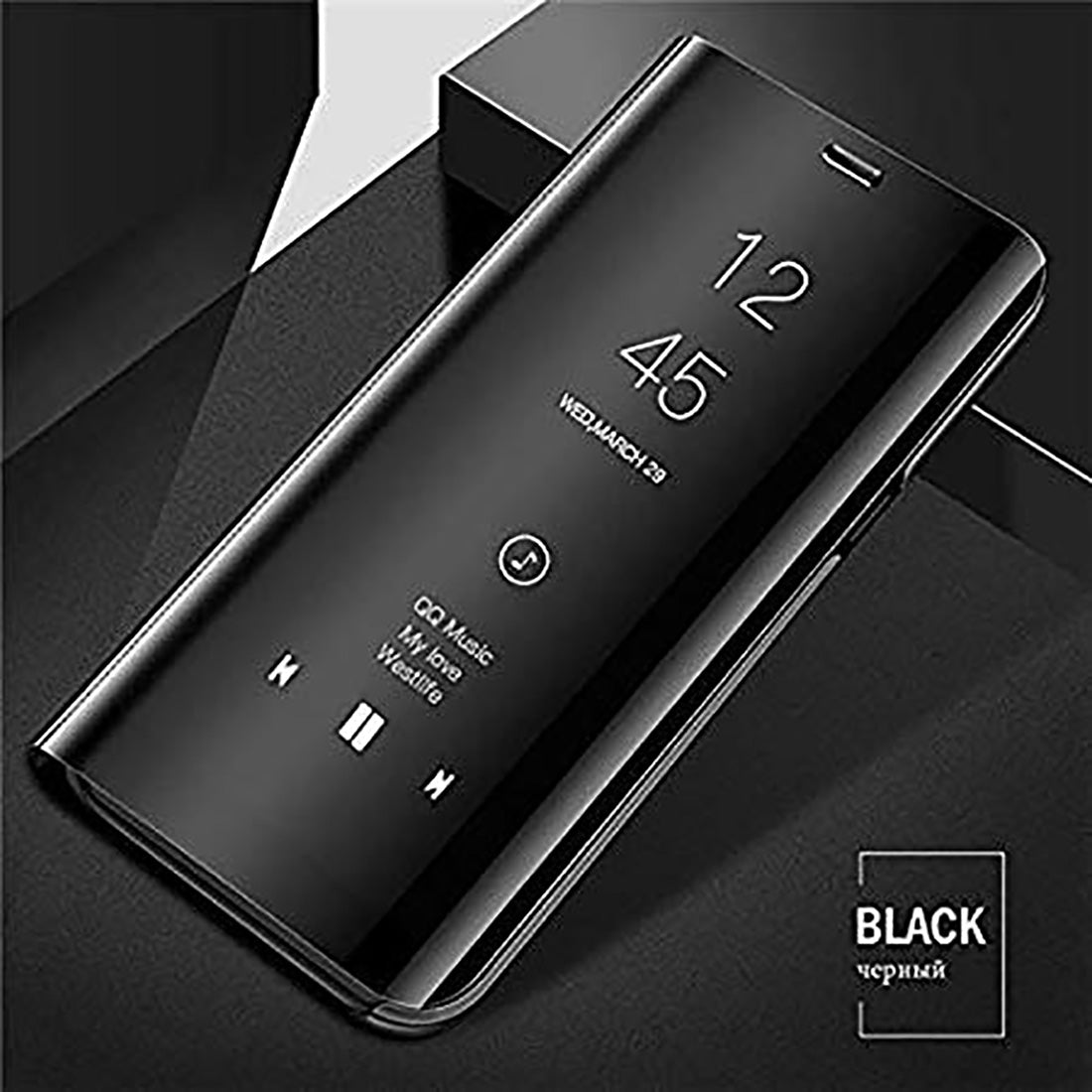 Mirror Flip Cover for Samsung Galaxy M10