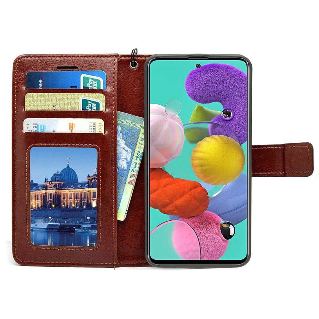 Premium Wallet Flip Cover for Samsung Galaxy A51