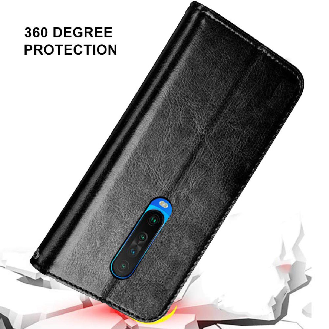 Premium Wallet Flip Cover for Poco X2 / Mi Redmi K30