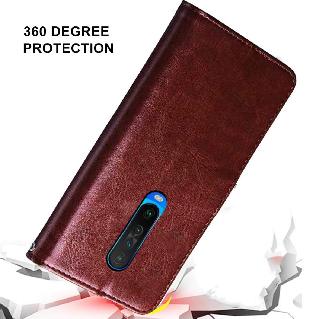 Premium Wallet Flip Cover for Poco X2 / Mi Redmi K30