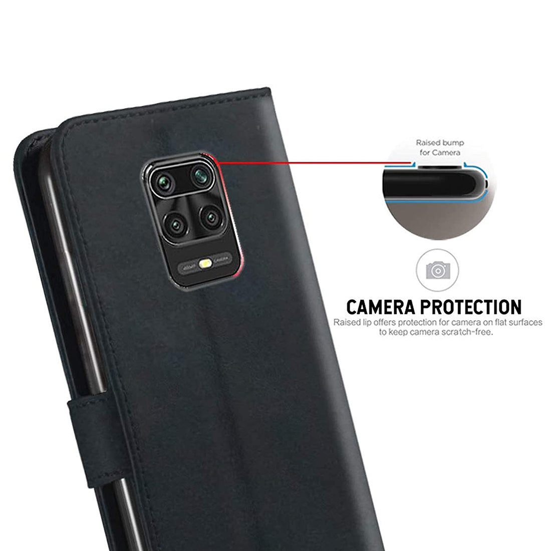 Premium Wallet Flip Cover for Mi Redmi Note 9 Pro Max