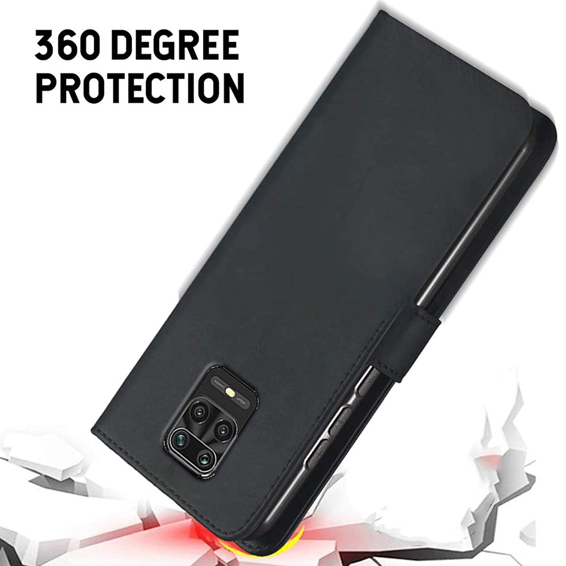 Premium Wallet Flip Cover for Mi Redmi Note 9 Pro Max