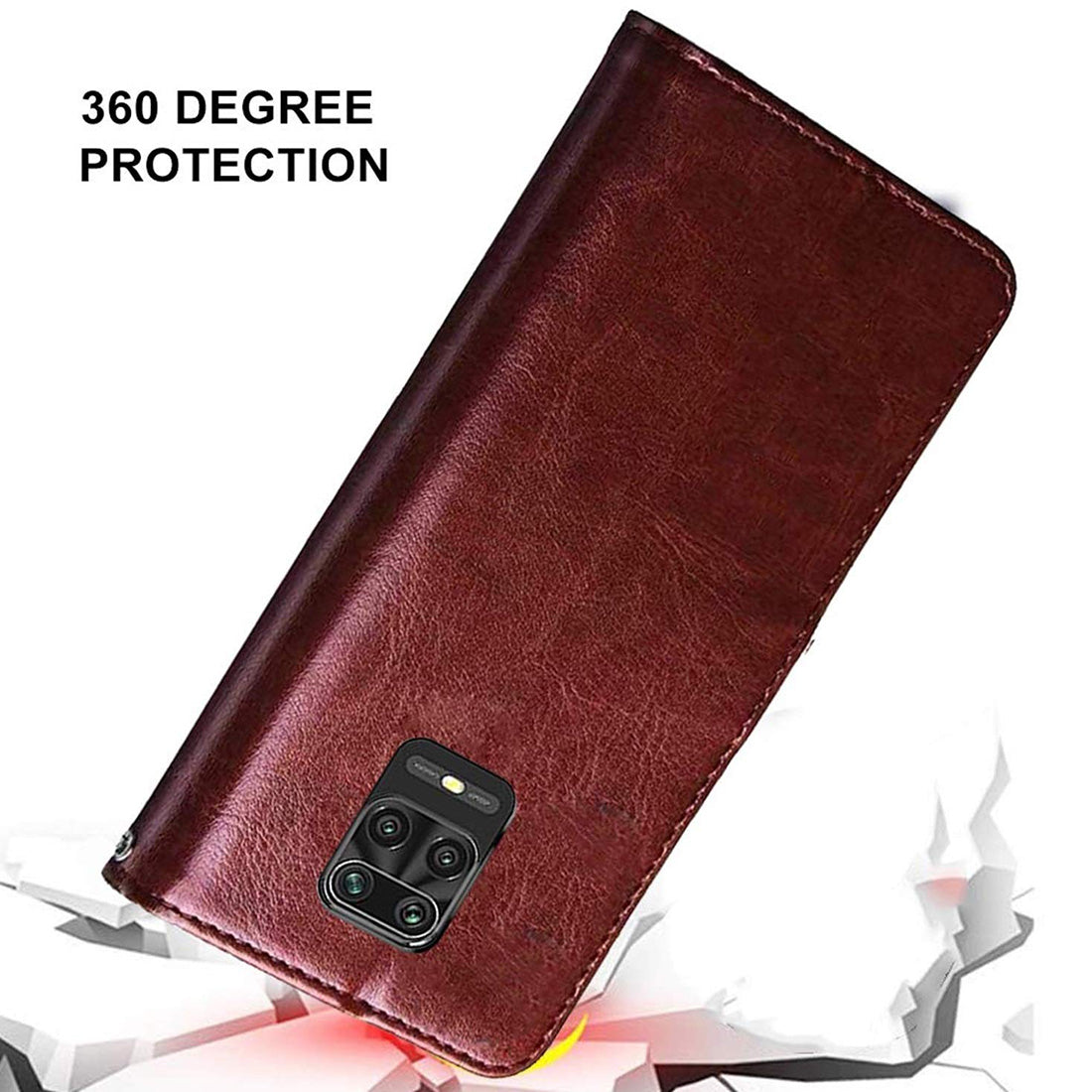 Premium Wallet Flip Cover for Mi Redmi Note 9 Pro Max