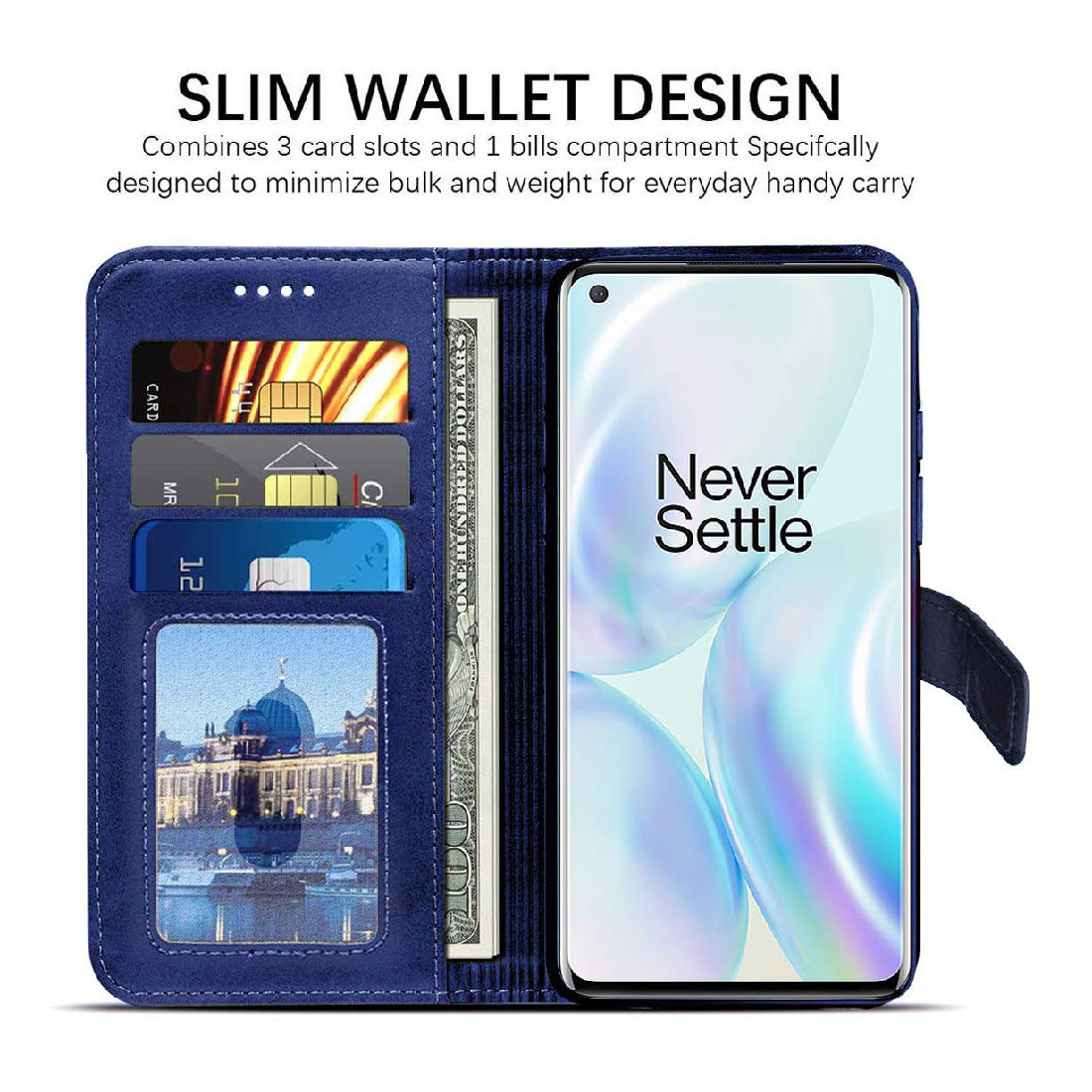 Premium Wallet Flip Cover for OnePlus 8