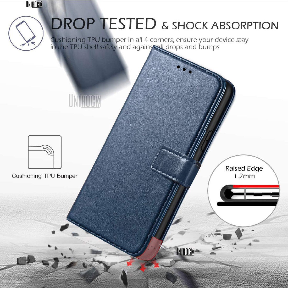 Premium Wallet Flip Cover for Realme C15
