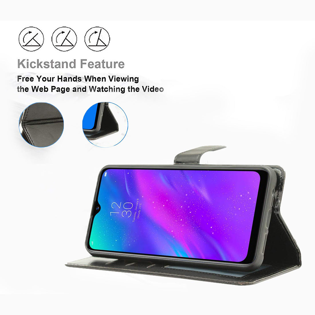 Premium Wallet Flip Cover for Realme 7 Pro