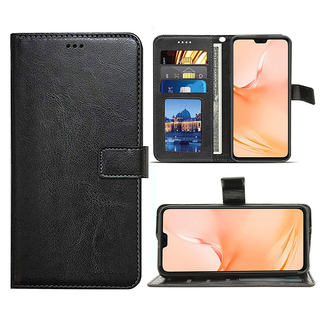 Premium Wallet Flip Cover for Vivo V20 Pro 4G