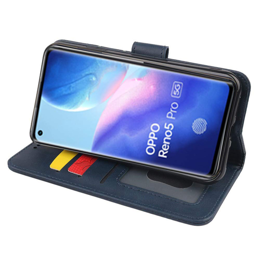 Premium Wallet Flip Cover for Oppo Reno 5 Pro