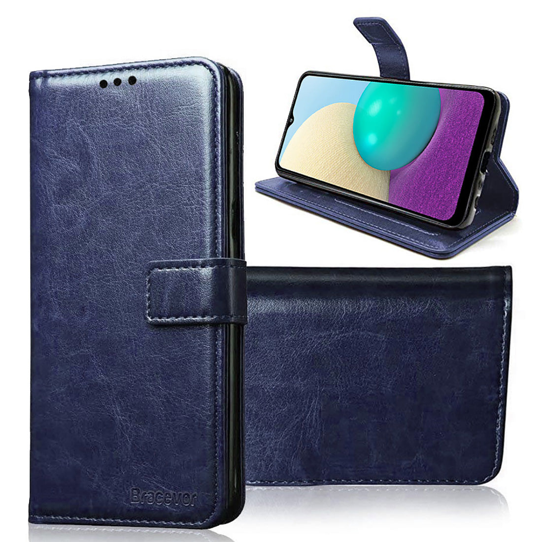 Premium Wallet Flip Cover for Samsung Galaxy A02 / M02