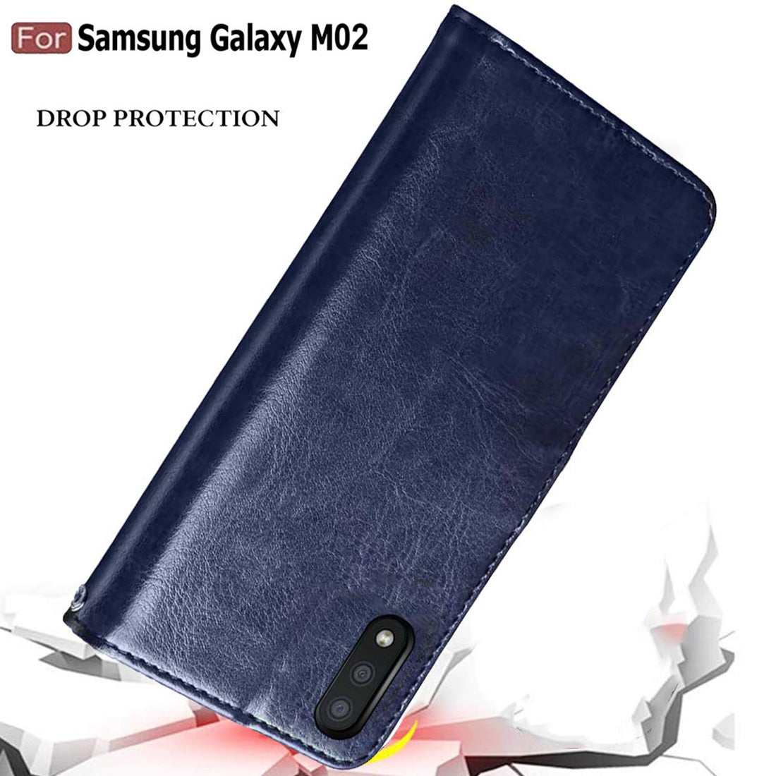 Premium Wallet Flip Cover for Samsung Galaxy A02 / M02