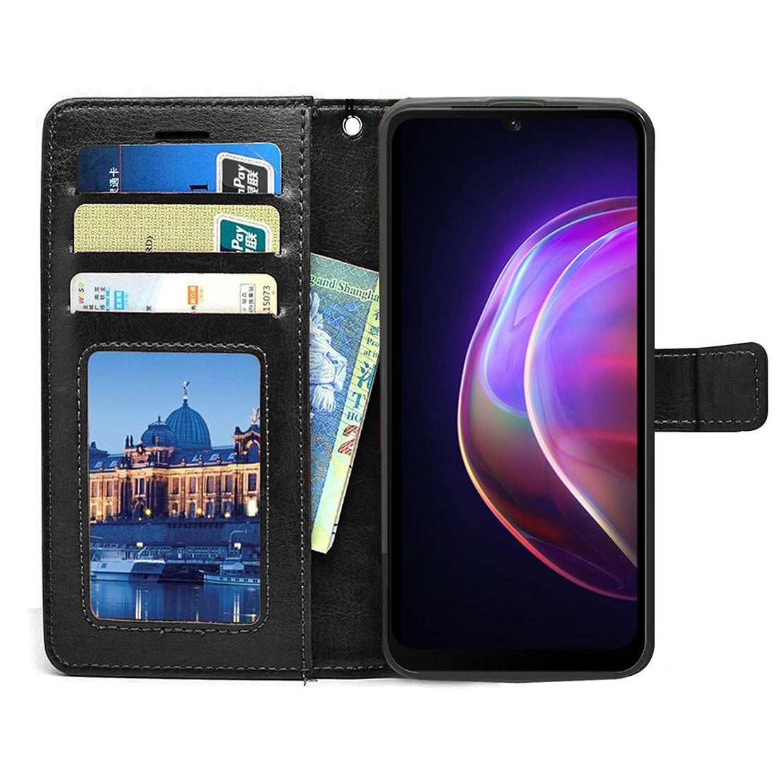 Premium Wallet Flip Cover for Vivo V21 5G