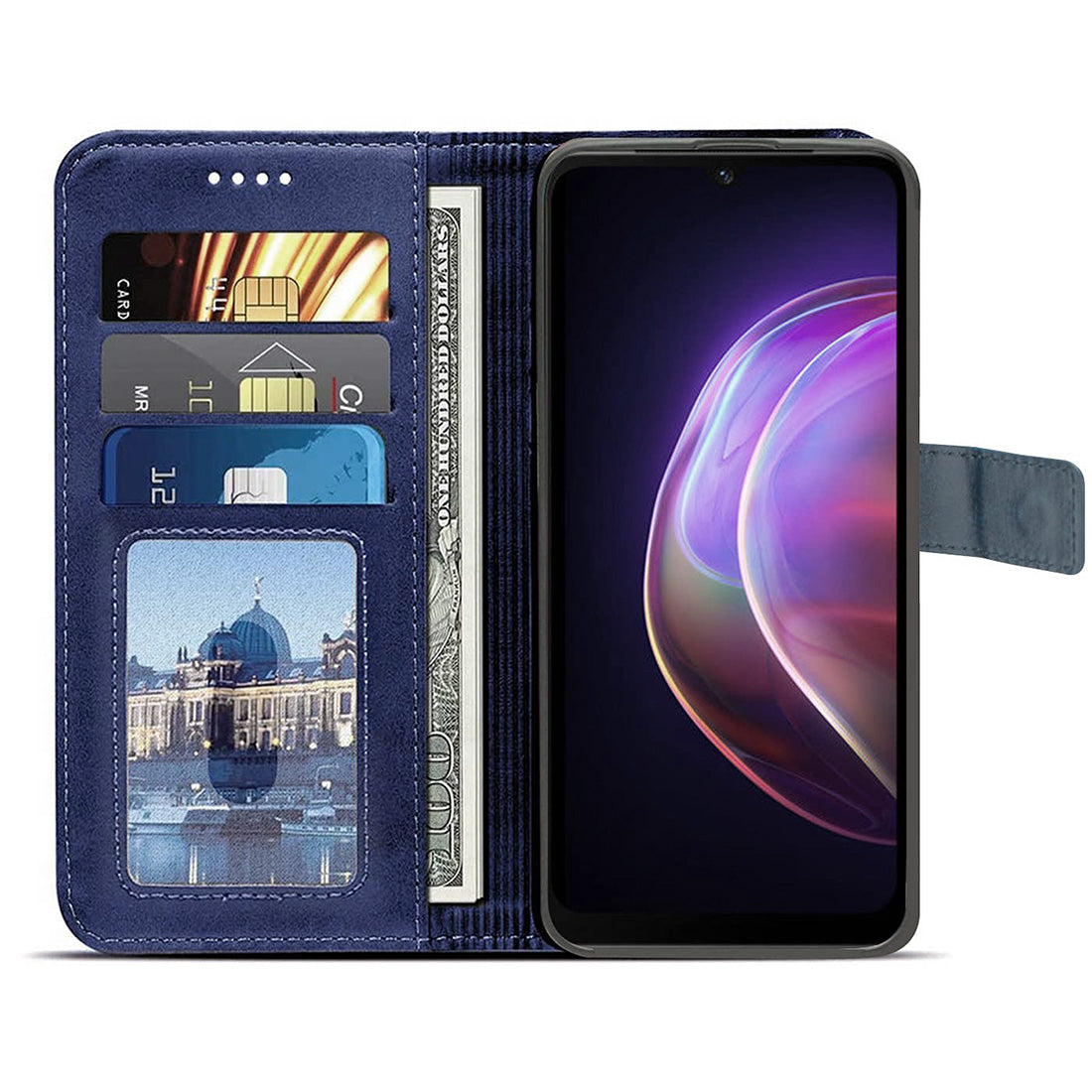 Premium Wallet Flip Cover for Vivo V21 5G