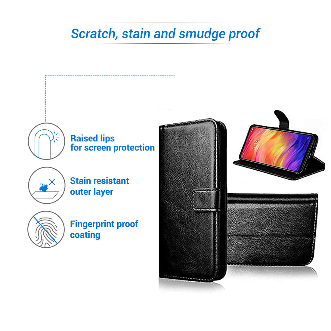 Premium Wallet Flip Cover for Realme 8i