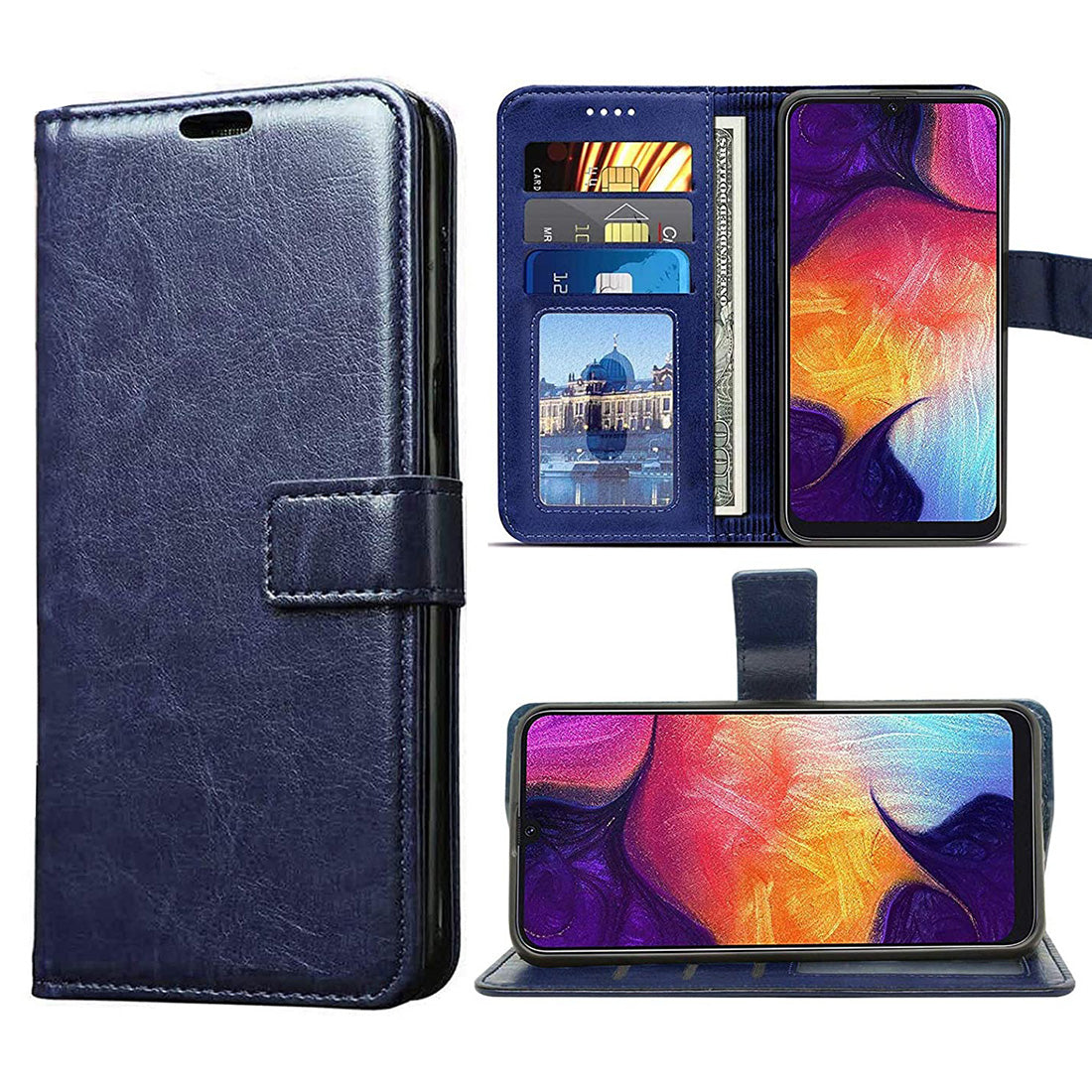 Premium Wallet Flip Cover for Samsung Galaxy A50