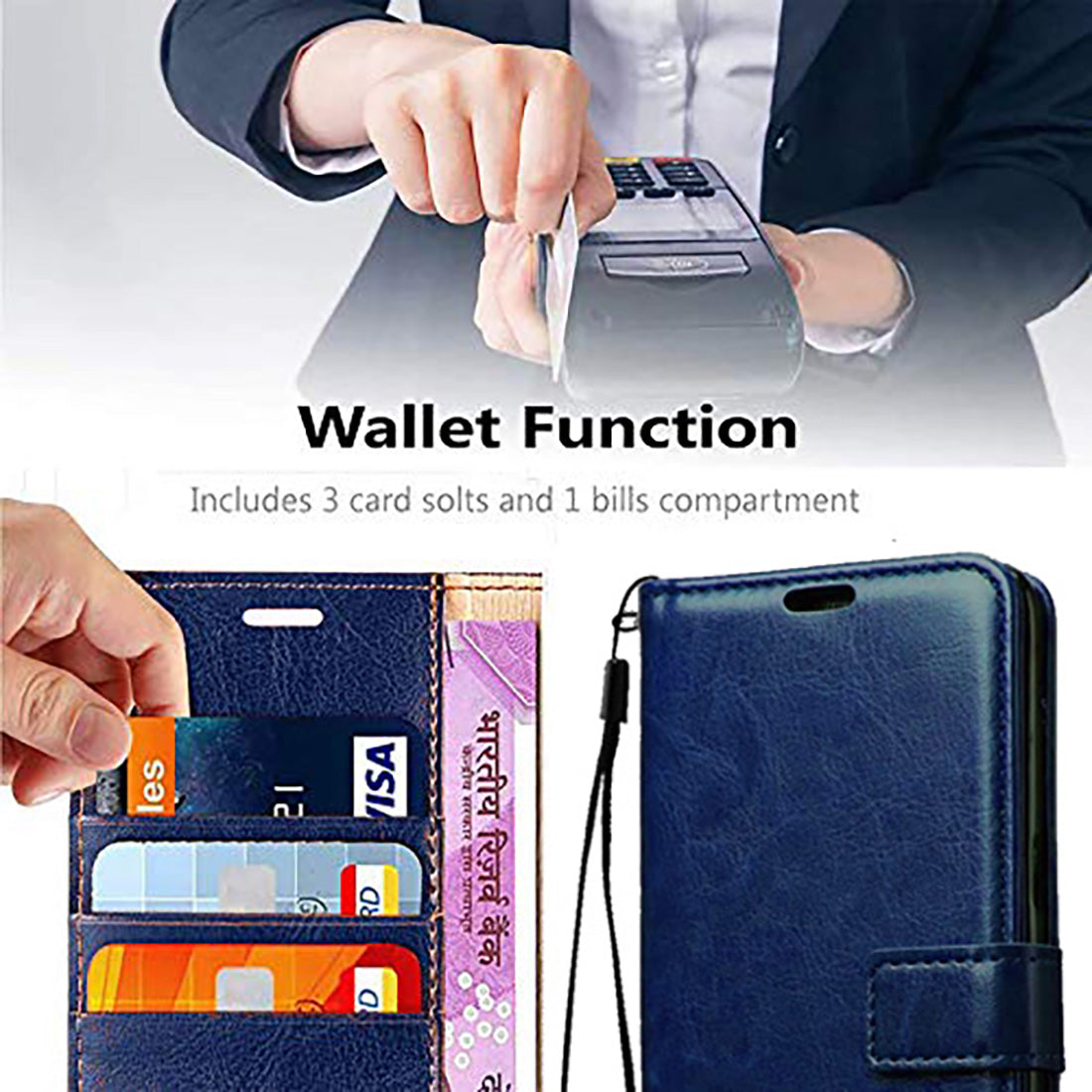 Premium Wallet Flip Cover for Mi Redmi 6