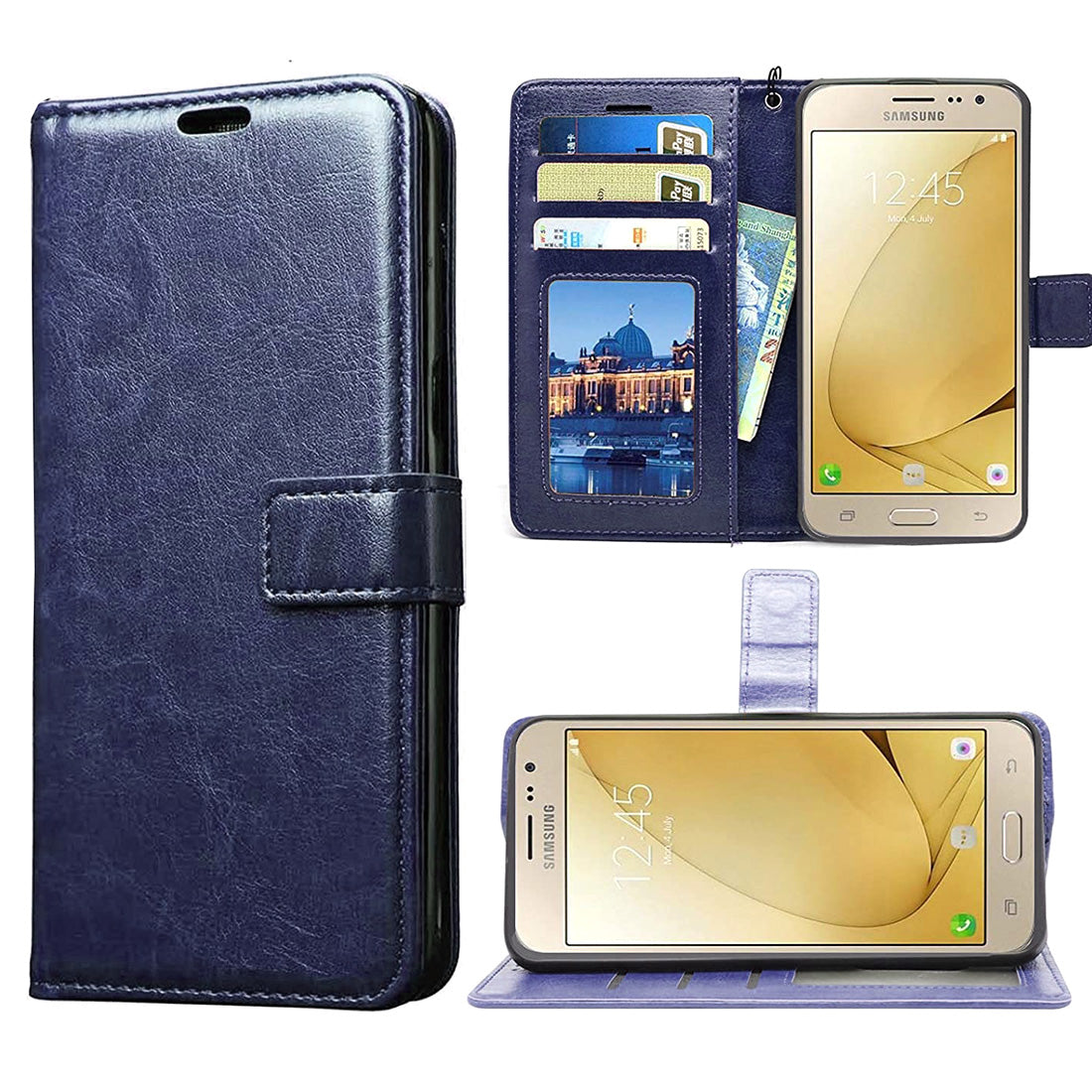 Premium Wallet Flip Cover for Samsung Galaxy J2